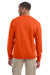 Champion S600 Mens Double Dry Eco Moisture Wicking Fleece Crewneck Sweatshirt Orange Model Back