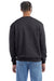 Champion S600 Mens Double Dry Eco Moisture Wicking Fleece Crewneck Sweatshirt Heather Charcoal Grey Model Back
