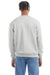 Champion S600 Mens Double Dry Eco Moisture Wicking Fleece Crewneck Sweatshirt Silver Grey Model Back