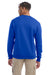 Champion S600 Mens Double Dry Eco Moisture Wicking Fleece Crewneck Sweatshirt Royal Blue Model Back