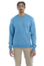Champion S600 Mens Double Dry Eco Moisture Wicking Fleece Crewneck Sweatshirt Lagoon Blue Model Front