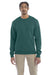 Champion S600 Mens Double Dry Eco Moisture Wicking Fleece Crewneck Sweatshirt Emerald Green Model Front