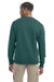 Champion S600 Mens Double Dry Eco Moisture Wicking Fleece Crewneck Sweatshirt Emerald Green Model Back