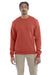 Champion S600 Mens Double Dry Eco Moisture Wicking Fleece Crewneck Sweatshirt Red River Clay Model Front