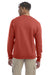 Champion S600 Mens Double Dry Eco Moisture Wicking Fleece Crewneck Sweatshirt Red River Clay Model Back