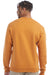 Champion S600 Mens Double Dry Eco Moisture Wicking Fleece Crewneck Sweatshirt Gold Glint Model Back