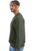 Champion S600 Mens Double Dry Eco Moisture Wicking Fleece Crewneck Sweatshirt Heather Dark Green Model Side