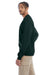 Champion S600 Mens Double Dry Eco Moisture Wicking Fleece Crewneck Sweatshirt Dark Green Model Side