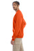 Champion S600 Mens Double Dry Eco Moisture Wicking Fleece Crewneck Sweatshirt Orange Model Side