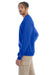 Champion S600 Mens Double Dry Eco Moisture Wicking Fleece Crewneck Sweatshirt Royal Blue Model Side