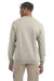 Champion S600 Mens Double Dry Eco Moisture Wicking Fleece Crewneck Sweatshirt Sand Model Back