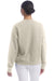 Champion S650 Womens PowerBlend Crewneck Sweatshirt Sand Model Back