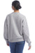 Champion S650 Womens PowerBlend Crewneck Sweatshirt Light Steel Grey Model Back