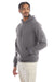 Champion S700 Mens Double Dry Eco Moisture Wicking Fleece Hooded Sweatshirt Hoodie w/ Pouch Pocket Stone Grey Model 3q