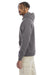 Champion S700 Mens Double Dry Eco Moisture Wicking Fleece Hooded Sweatshirt Hoodie w/ Pouch Pocket Stone Grey Model Side