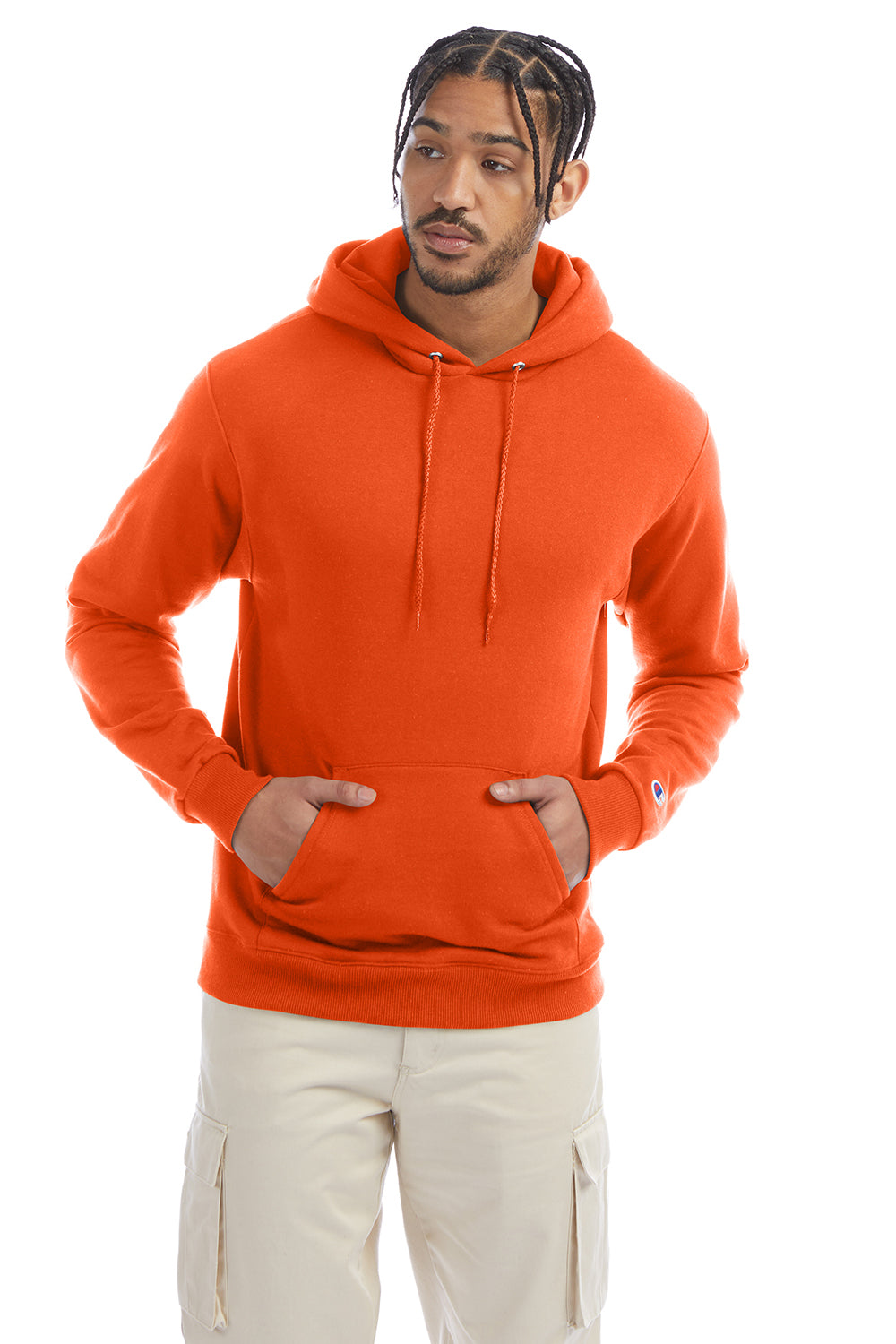 Champion S700 Mens Orange Double Dry Eco Moisture Wicking Fleece