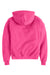 Champion S700 Mens Double Dry Eco Moisture Wicking Fleece Hooded Sweatshirt Hoodie w/ Pouch Pocket Wow Pink Flat Back