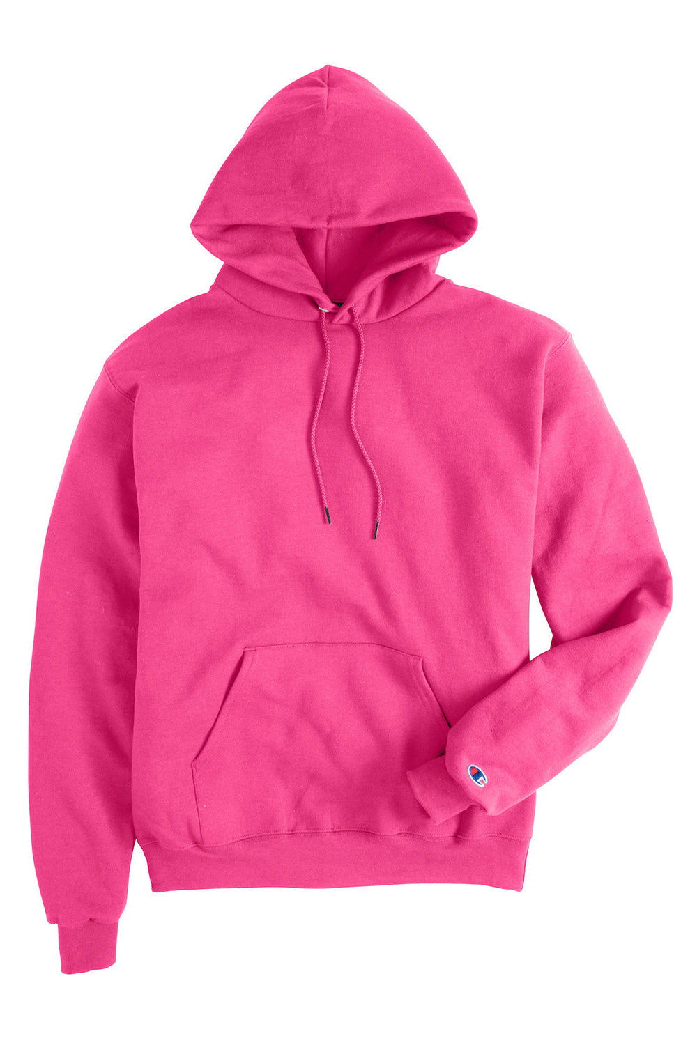 Champion S700 Mens Double Dry Eco Moisture Wicking Fleece Hooded Sweatshirt Hoodie w/ Pouch Pocket Wow Pink Flat Front