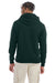Champion S700 Mens Double Dry Eco Moisture Wicking Fleece Hooded Sweatshirt Hoodie w/ Pouch Pocket Dark Green Model Back