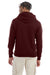Champion S700 Mens Double Dry Eco Moisture Wicking Fleece Hooded Sweatshirt Hoodie w/ Pouch Pocket Maroon Model Back