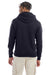 Champion S700 Mens Double Dry Eco Moisture Wicking Fleece Hooded Sweatshirt Hoodie w/ Pouch Pocket Navy Blue Model Back
