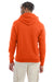 Champion S700 Mens Double Dry Eco Moisture Wicking Fleece Hooded Sweatshirt Hoodie w/ Pouch Pocket Orange Model Back