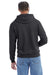 Champion S700 Mens Double Dry Eco Moisture Wicking Fleece Hooded Sweatshirt Hoodie w/ Pouch Pocket Heather Charcoal Grey Model Back