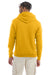 Champion S700 Mens Double Dry Eco Moisture Wicking Fleece Hooded Sweatshirt Hoodie w/ Pouch Pocket Gold Model Back