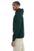 Champion S700 Mens Double Dry Eco Moisture Wicking Fleece Hooded Sweatshirt Hoodie w/ Pouch Pocket Dark Green Model Side