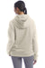 Champion S760 Womens PowerBlend Relaxed Hooded Sweatshirt Hoodie w/ Pouch Pocket Sand Model Back