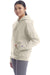 Champion S760 Womens PowerBlend Relaxed Hooded Sweatshirt Hoodie w/ Pouch Pocket Sand Model 3q