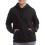 Champion Womens PowerBlend Relaxed Hooded Sweatshirt Hoodie w/ Pouch Pocket - Black - Closeout