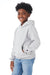Champion S790 Youth Double Dry Eco Moisture Wicking Fleece Hooded Sweatshirt Hoodie w/ Pouch Pocket Light Steel Grey Model 3q