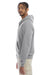 Champion S800 Mens Double Dry Eco Moisture Wicking Fleece Full Zip Hooded Sweatshirt Hoodie w/ Pockets Light Steel Grey Model Side