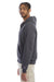 Champion S800 Mens Double Dry Eco Moisture Wicking Fleece Full Zip Hooded Sweatshirt Hoodie w/ Pockets Heather Charcoal Grey Model Side
