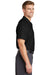 Red Kap SP24/SP24LONG Mens Industrial Moisture Wicking Short Sleeve Button Down Shirt w/ Double Pockets Black Model Side