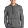 Sport-Tek Mens Moisture Wicking Fleece Hooded Sweatshirt Hoodie w/ Pouch Pocket - Heather Dark Grey