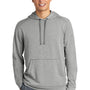 Sport-Tek Mens Moisture Wicking Fleece Hooded Sweatshirt Hoodie w/ Pouch Pocket - Heather Light Grey