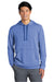Sport-Tek ST296 Mens Moisture Wicking Fleece Hooded Sweatshirt Hoodie w/ Pouch Pocket Heather True Royal Blue Model Front
