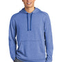 Sport-Tek Mens Moisture Wicking Fleece Hooded Sweatshirt Hoodie w/ Pouch Pocket - Heather True Royal Blue - Closeout