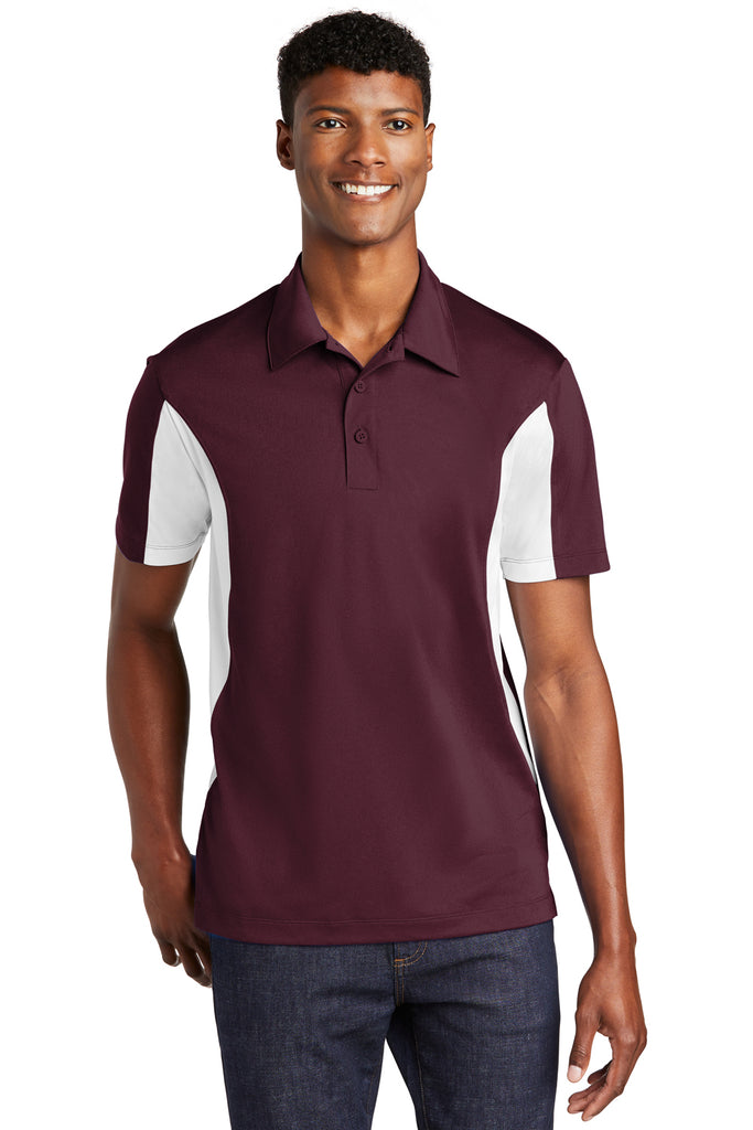 Sport-Tek ST655/TST655 Mens Maroon/White Sport-Wick Moisture