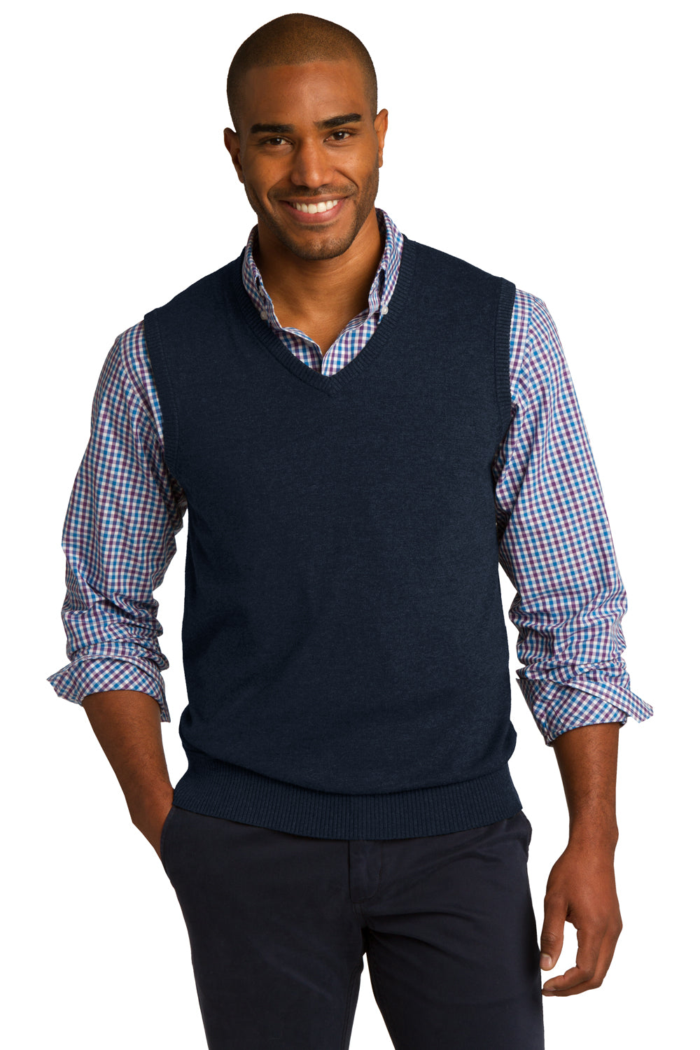 V Neck Sweater Cotton Sweater Vest Mens IZOD V-neck Sweater Vest
