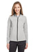 Swannies Golf SWF400L Womens Cora Full Zip Jacket Glacier Grey Model Front
