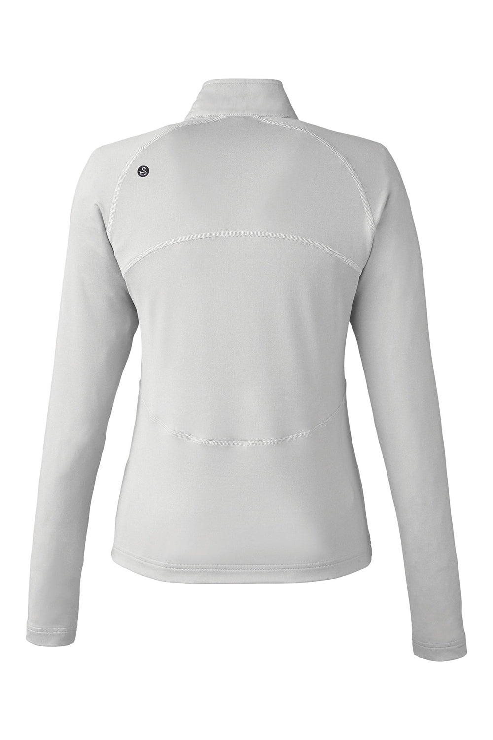 Swannies Golf SWF400L Womens Cora Full Zip Jacket Glacier Grey Flat Back