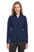 Swannies Golf SWF400L Womens Cora Full Zip Jacket Navy Blue Model Front