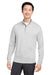 Swannies Golf SWM500 Mens McKinnon 1/4 Zip Sweatshirt Glacier Grey Model Front