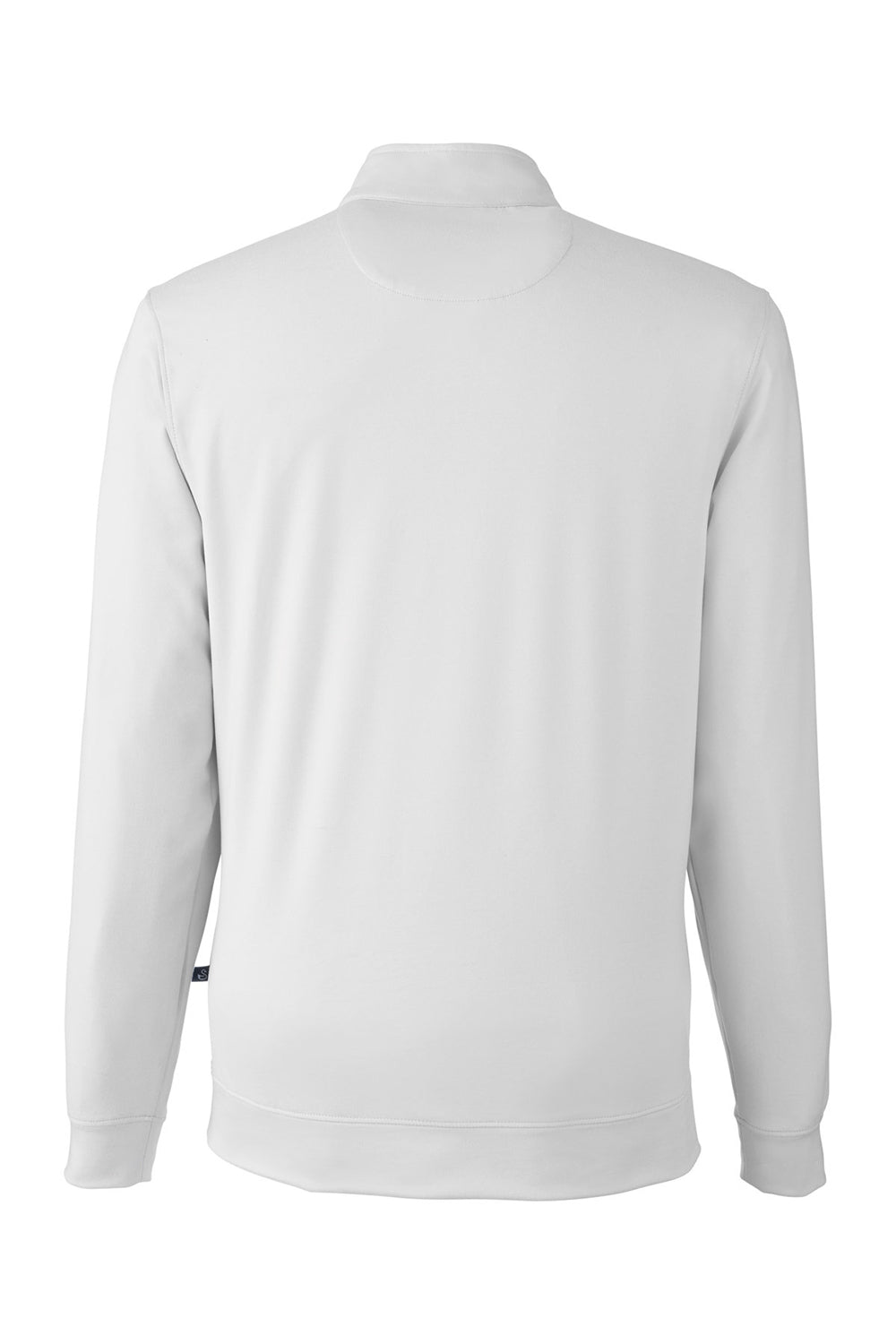 Swannies Golf SWM500 Mens McKinnon 1/4 Zip Sweatshirt Glacier Grey Flat Back