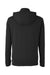 Swannies Golf SWV600 Mens Vandyke 1/4 Zip Hooded  Sweatshirt Hoodie Black Flat Back