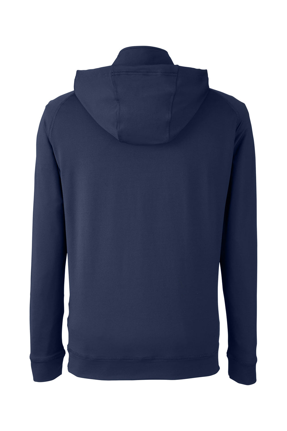 Swannies Golf SWV600 Mens Vandyke 1/4 Zip Hooded  Sweatshirt Hoodie Navy Blue Flat Back