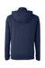 Swannies Golf SWV600 Mens Vandyke 1/4 Zip Hooded  Sweatshirt Hoodie Navy Blue Flat Back